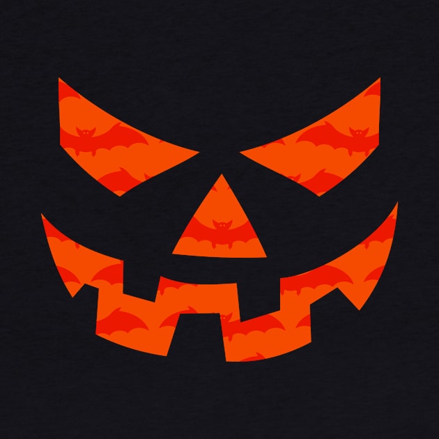 Scary Pumpkin Face by superdupertees